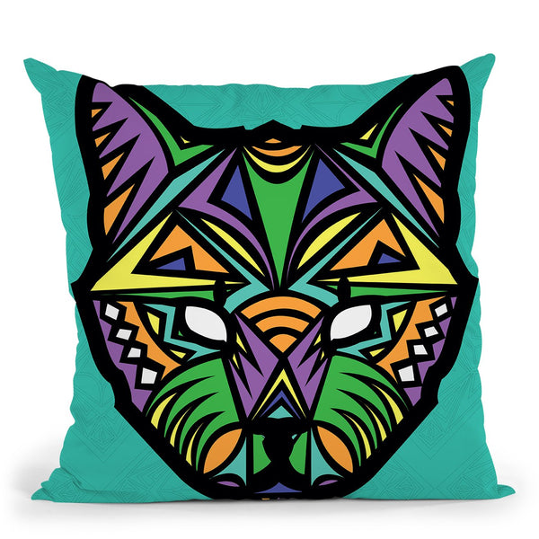 Cat-Sauvage Throw Pillow By Baro Sarre