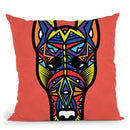 Doberman-Sauvage Throw Pillow By Baro Sarre
