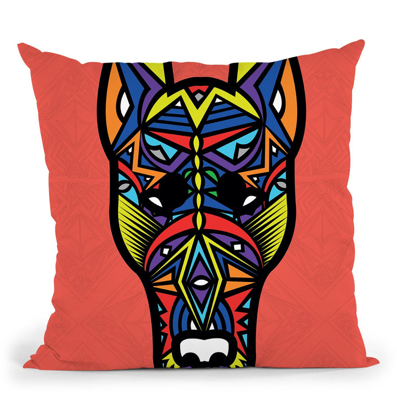 Doberman-Sauvage Throw Pillow By Baro Sarre