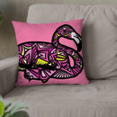 Flamingo-Sauvage Throw Pillow By Baro Sarre