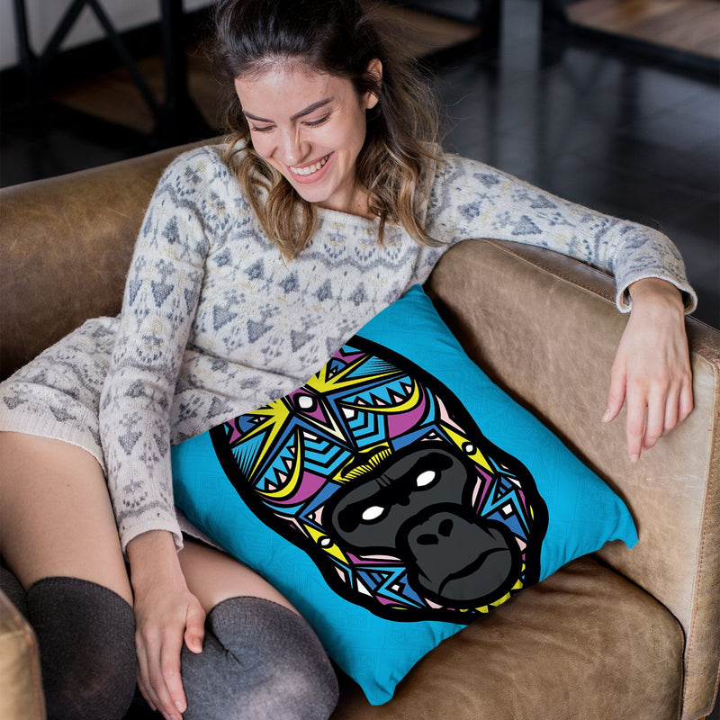 Gorilla-Sauvage Throw Pillow By Baro Sarre