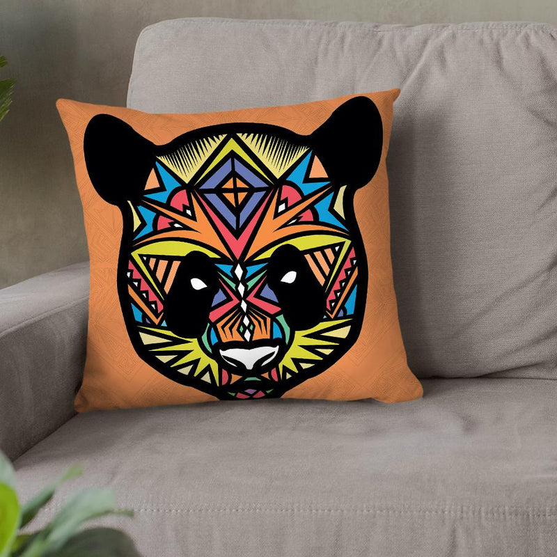 Panda-Sauvage Throw Pillow By Baro Sarre