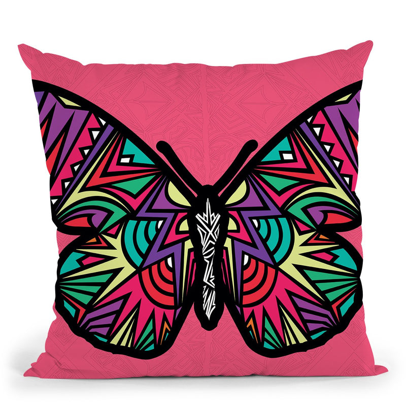Butterfly-Sauvage Throw Pillow By Baro Sarre
