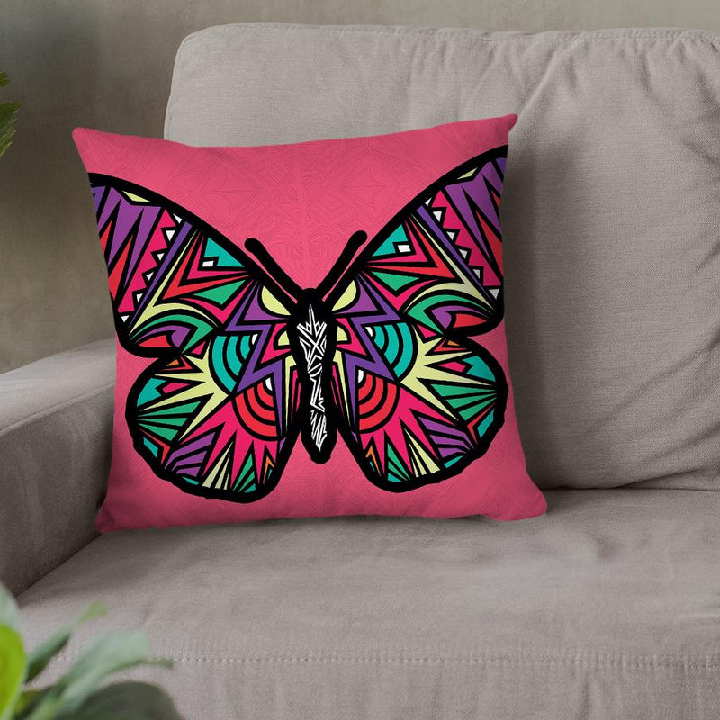 Butterfly-Sauvage Throw Pillow By Baro Sarre