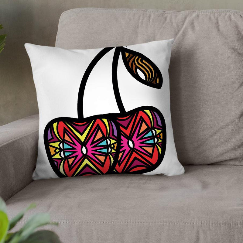 Vibrant Cherries Throw Pillow By Baro Sarre