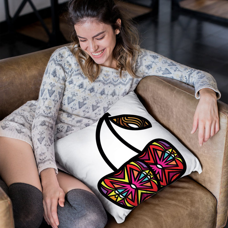 Vibrant Cherries Throw Pillow By Baro Sarre