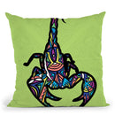 Scorpion-Sauvage Throw Pillow By Baro Sarre