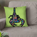 Scorpion-Sauvage Throw Pillow By Baro Sarre