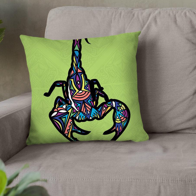 Scorpion-Sauvage Throw Pillow By Baro Sarre