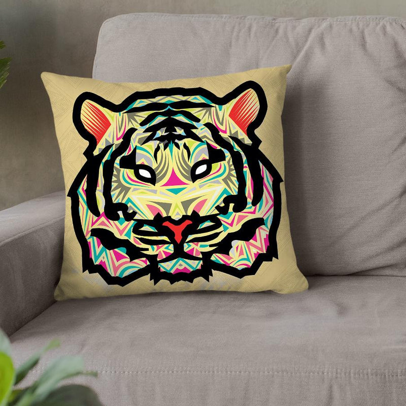 Tiger-Sauvage Throw Pillow By Baro Sarre