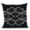 Vagues-Blanc-Noir Throw Pillow By Baro Sarre