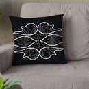 Vagues-Blanc-Noir Throw Pillow By Baro Sarre