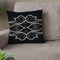 Vagues-Blanc-Noir Throw Pillow By Baro Sarre