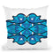 Vagues-Bleu-Blanc Throw Pillow By Baro Sarre