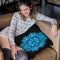 Vagues-Bleu-Noir Throw Pillow By Baro Sarre