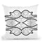 Vagues-Noir-Blanc Throw Pillow By Baro Sarre