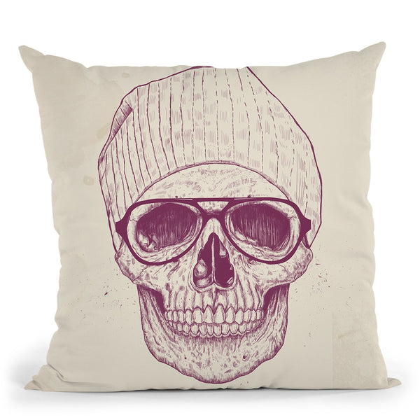 Cool Skull Throw Pillow By Balazs Solti