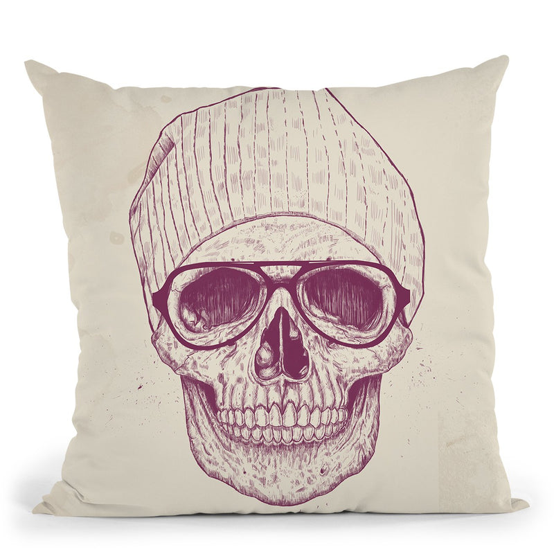 Cool Skull Throw Pillow By Balazs Solti