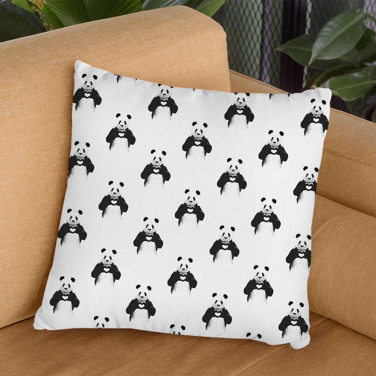 All You Need Is Love Pattern Throw Pillow By Balazs Solti