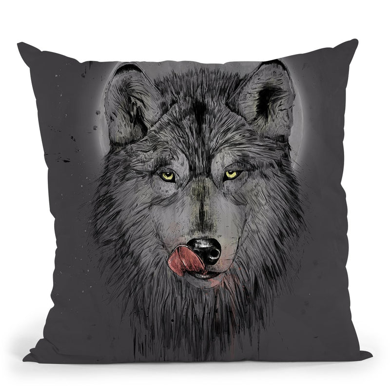 Dinner Time Dark Throw Pillow By Balazs Solti