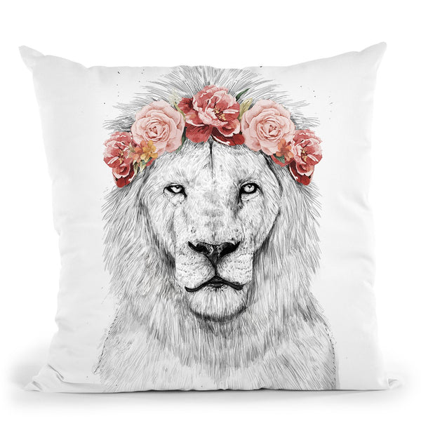 Festival Lion Throw Pillow By Balazs Solti