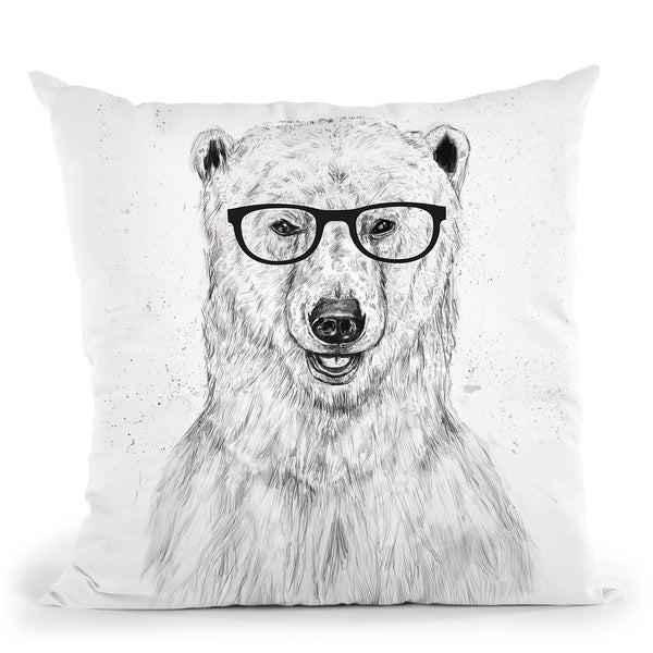 Geek Bear Throw Pillow By Balazs Solti