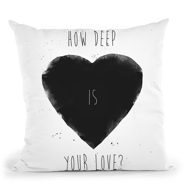 How Deep Is Your Love Throw Pillow By Balazs Solti