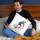 I Want To Ride My Bicycle Throw Pillow By Balazs Solti
