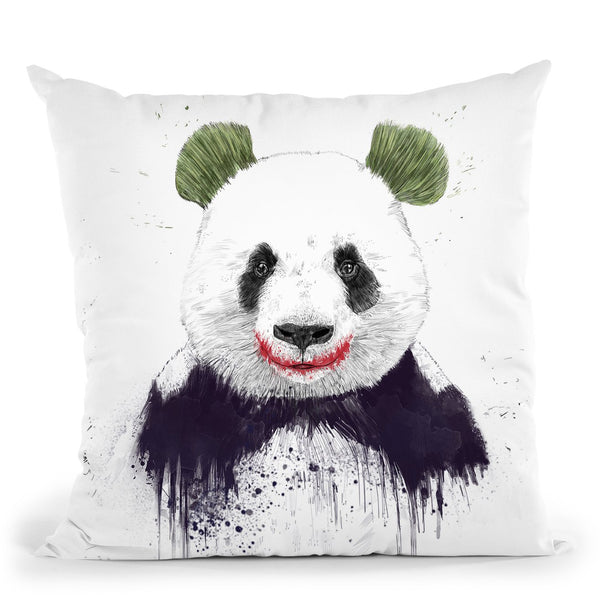 Joker Face Throw Pillow By Balazs Solti
