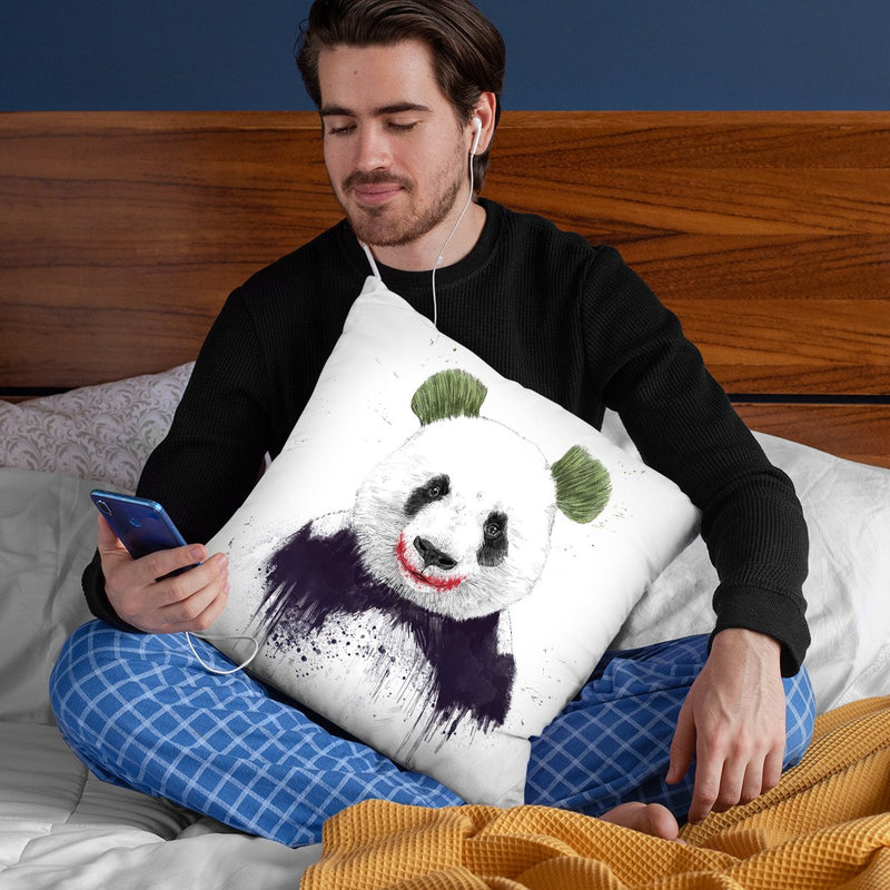 Joker Face Throw Pillow By Balazs Solti