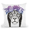 King Of Lions Throw Pillow By Balazs Solti