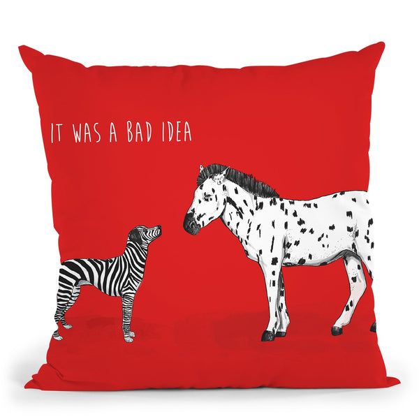 Bad Idea Throw Pillow By Balazs Solti