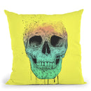 Pop Art Skull Throw Pillow By Balazs Solti