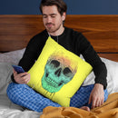 Pop Art Skull Throw Pillow By Balazs Solti