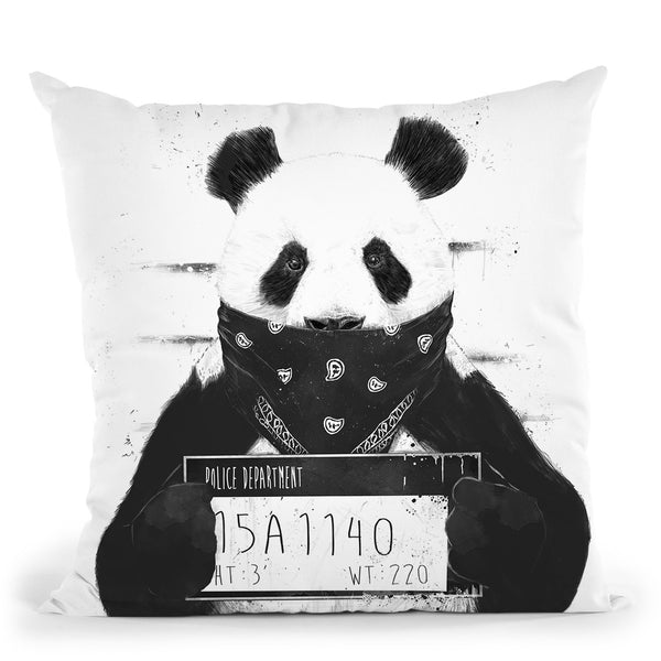 Bad Panda Throw Pillow By Balazs Solti
