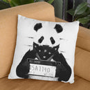 Bad Panda Throw Pillow By Balazs Solti
