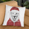 Santa Lion Throw Pillow By Balazs Solti