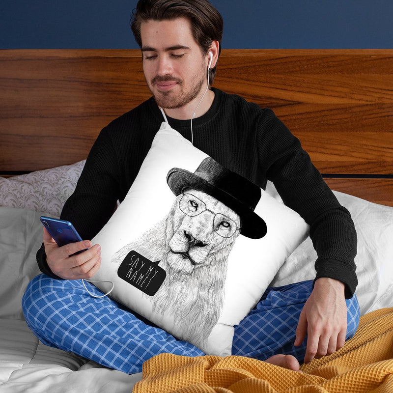 Say My Name Throw Pillow By Balazs Solti