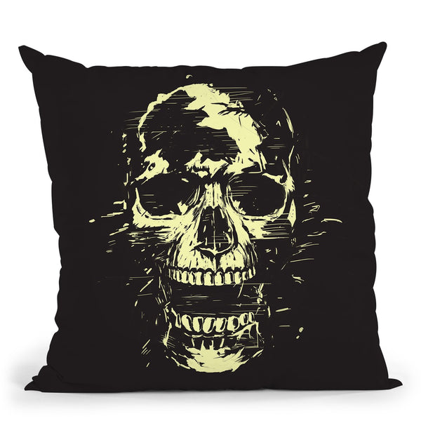 Scream Golden Throw Pillow By Balazs Solti