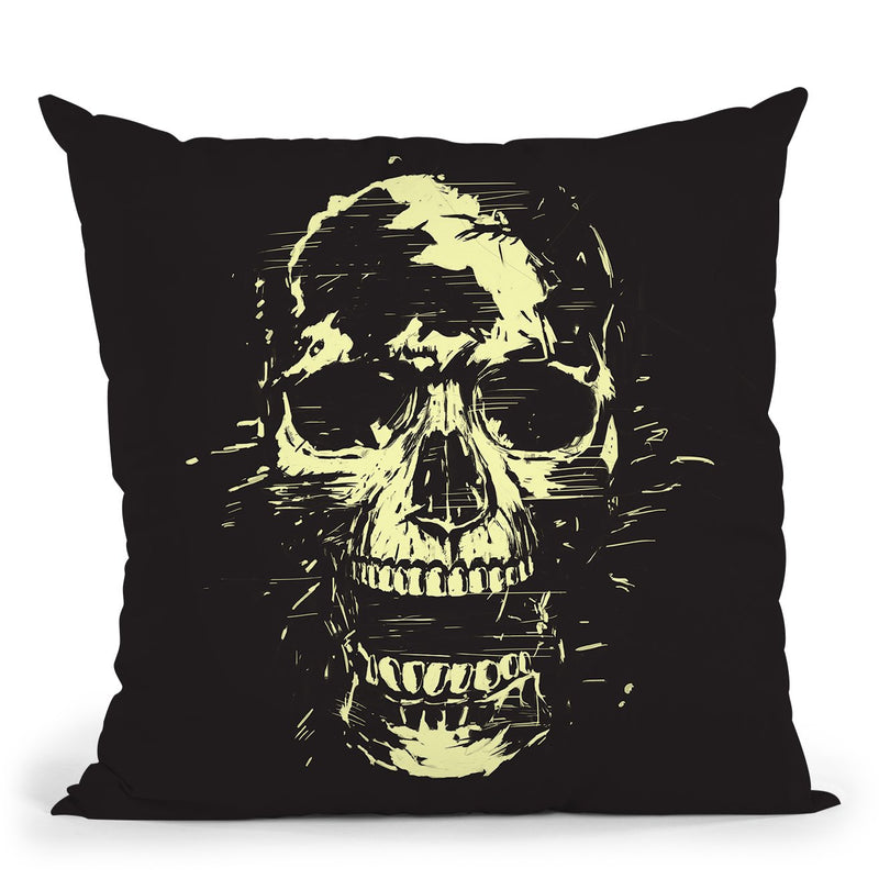 Scream Golden Throw Pillow By Balazs Solti