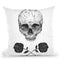 Skull N Roses Throw Pillow By Balazs Solti