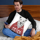 Soviet Lion Throw Pillow By Balazs Solti