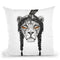 Warrior Lion Throw Pillow By Balazs Solti