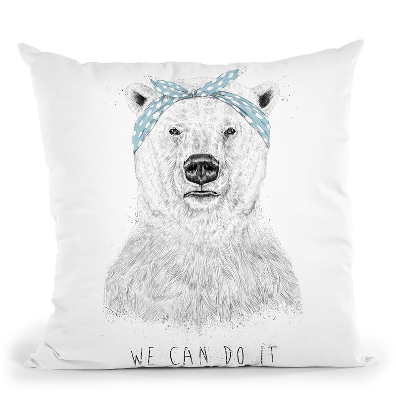 We Can Do It Throw Pillow By Balazs Solti