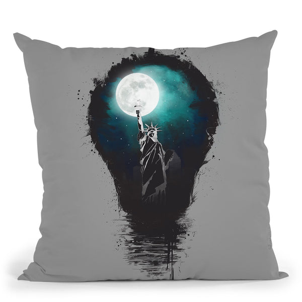 Big City Lights Throw Pillow By Balazs Solti