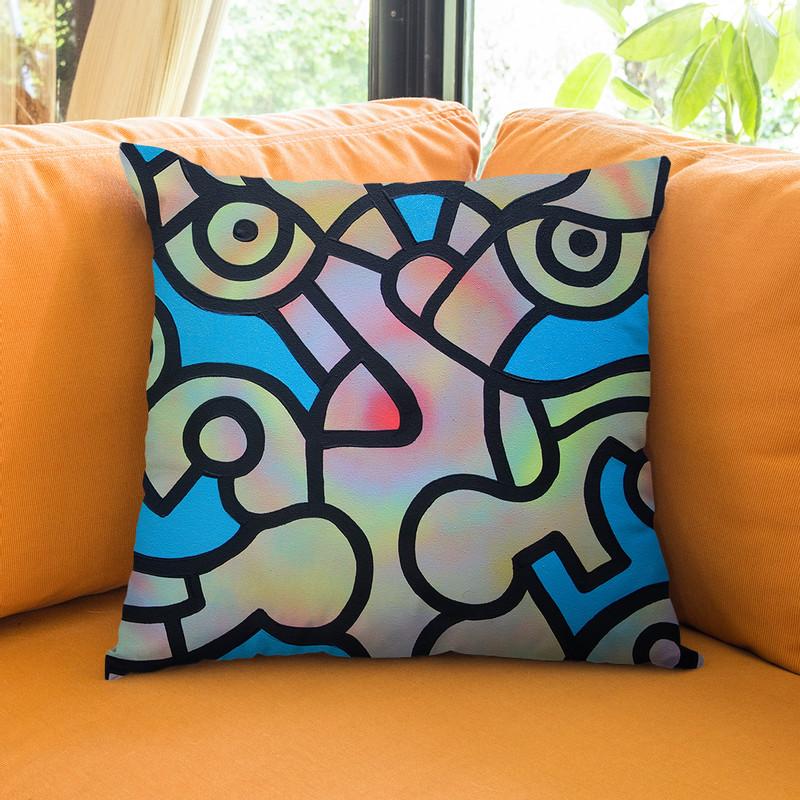Autumn Kiss Throw Pillow By Billy The Artist
