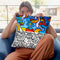 Contrast Throw Pillow By Billy The Artist