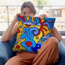 East Village Throw Pillow By Billy The Artist