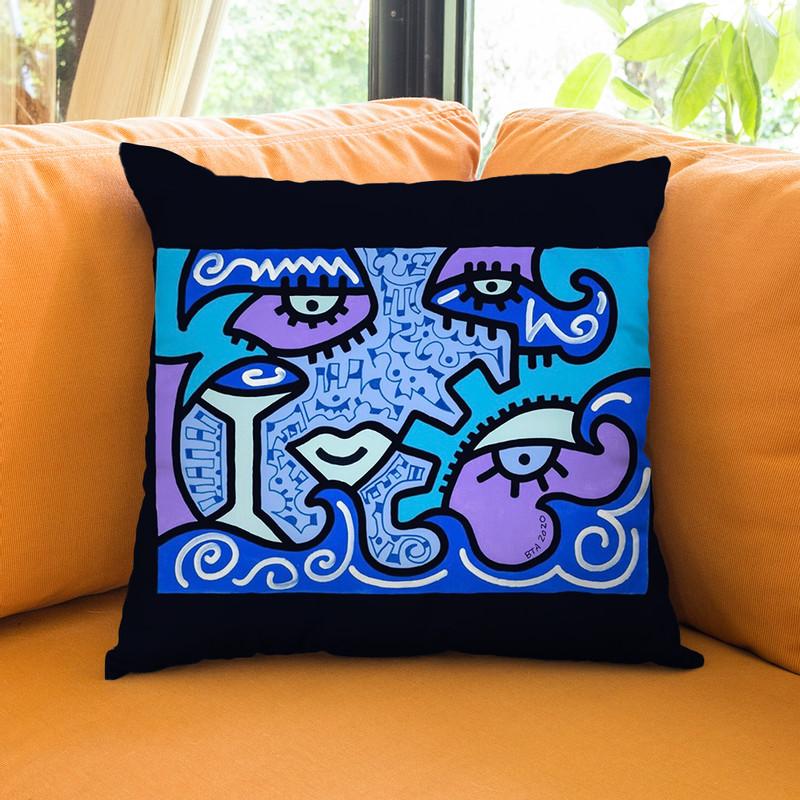 Happy Hour Throw Pillow By Billy The Artist