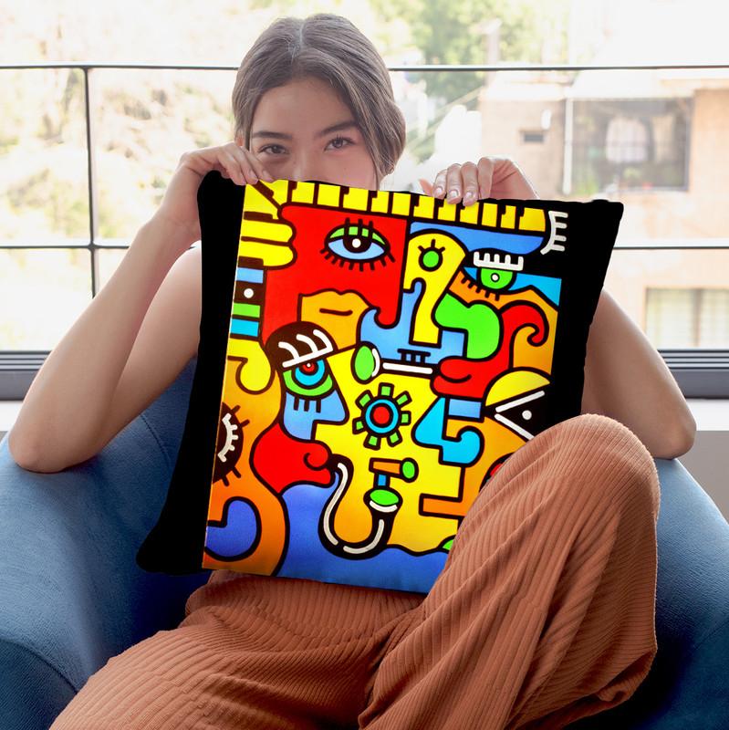 Jazz Throw Pillow By Billy The Artist
